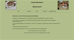 Desktop Screenshot of bettmeralpferien.ch